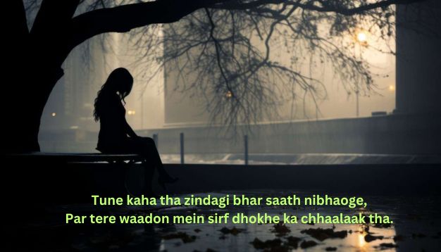 Dard bhari bewafa shayari 2 line