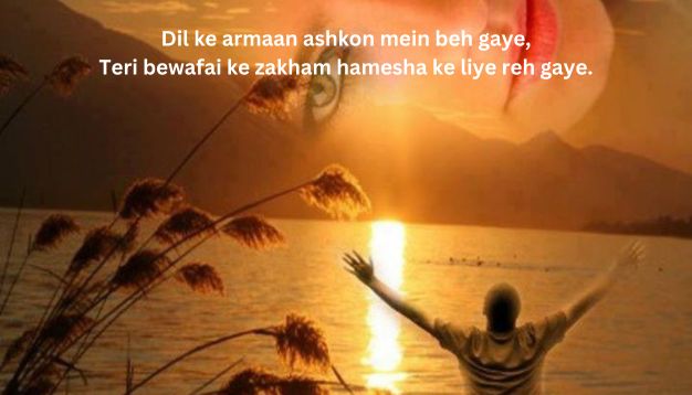 Dard bhari bewafa shayari 2 line